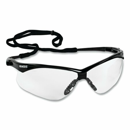 KLEENGUARD Nemesis CSA Safety Glasses, Black Frame, Clear Lens, 12PK KCC20378
